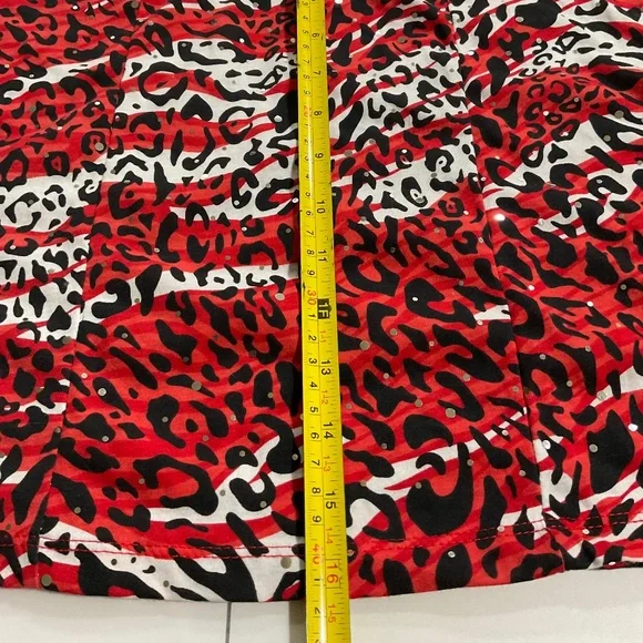 Bongo Ciara Red Corvette Animal Print Juniors Cami Top XL From Sears - Picture 13 of 14
